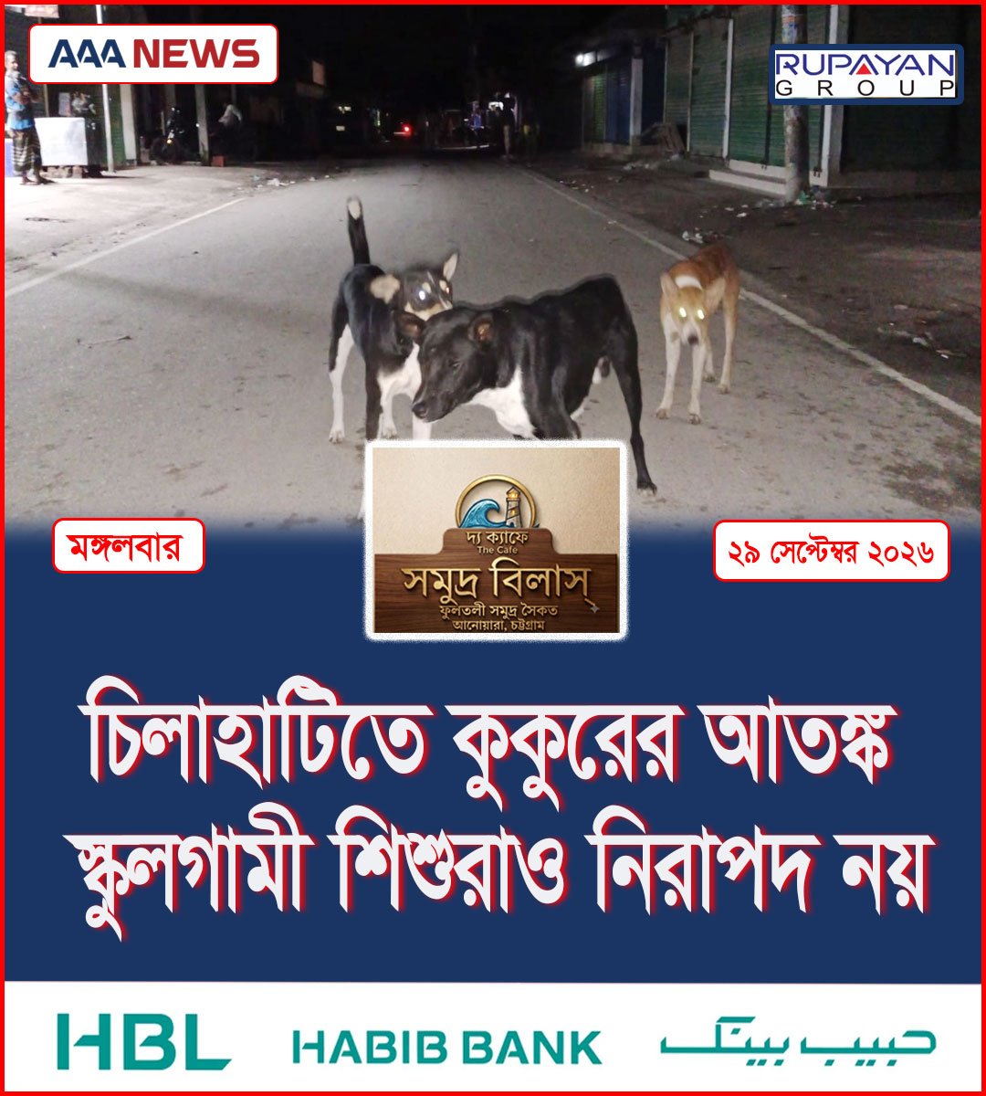 চিলাহাটিতে কুকুরের আতঙ্ক, স্কুলগামী শিশুরাও নিরাপদ নয়