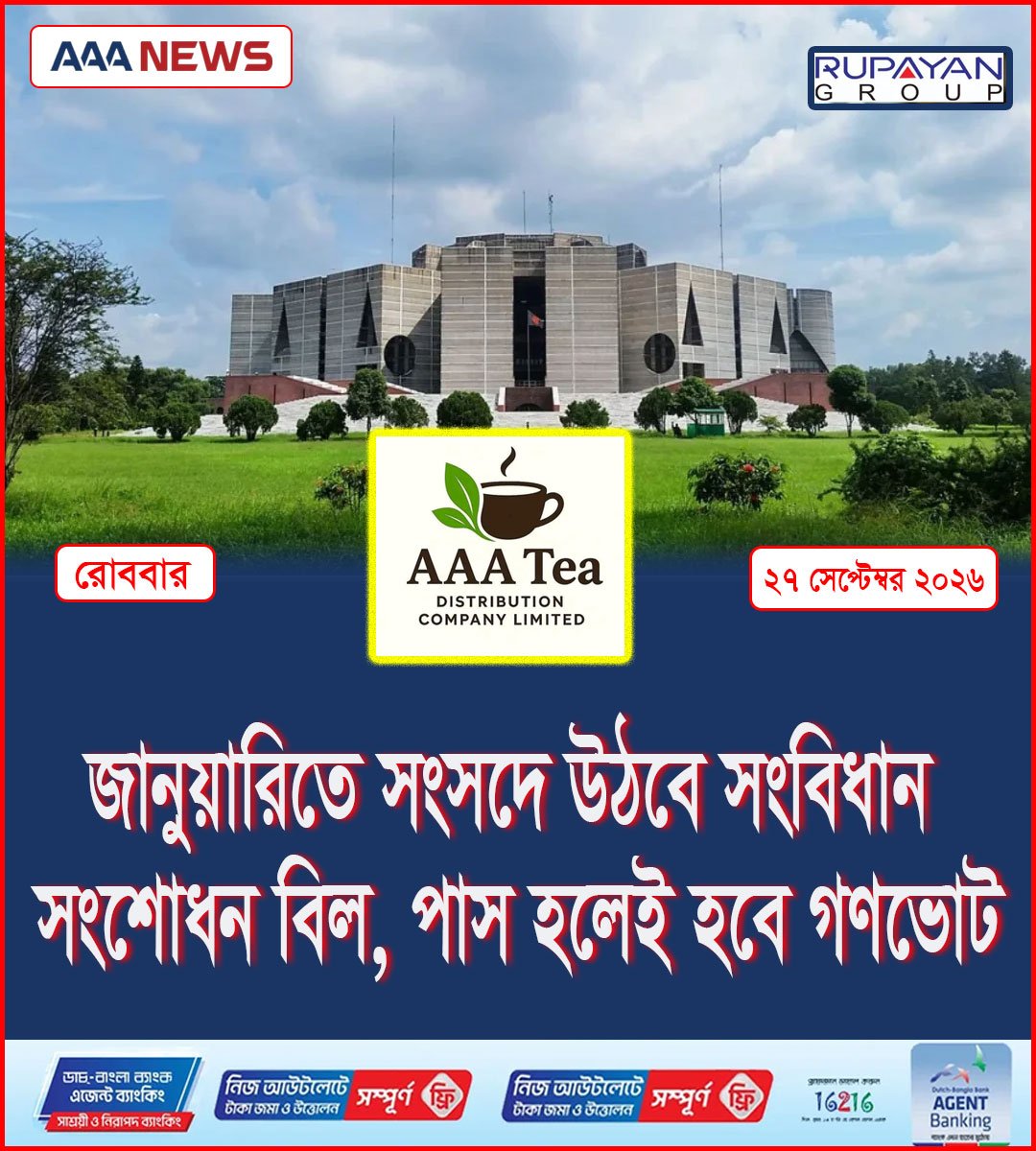 জানুয়ারিতে সংসদে উঠবে সংবিধান সংশোধন বিল, পাস হলেই হবে গণভোট