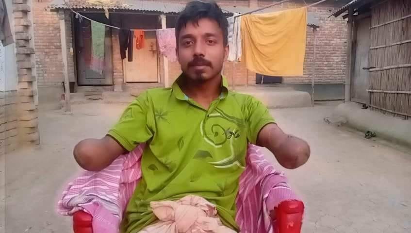 মিরপুরে পঙ্গ সাঈদের ক্ষতিপূরণের পাওনা টাকা পরিশোধ না করার অভিযোগ।